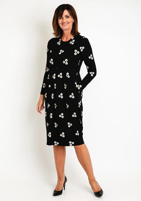 Masai Namo Print Jersey Midi Dress, Black