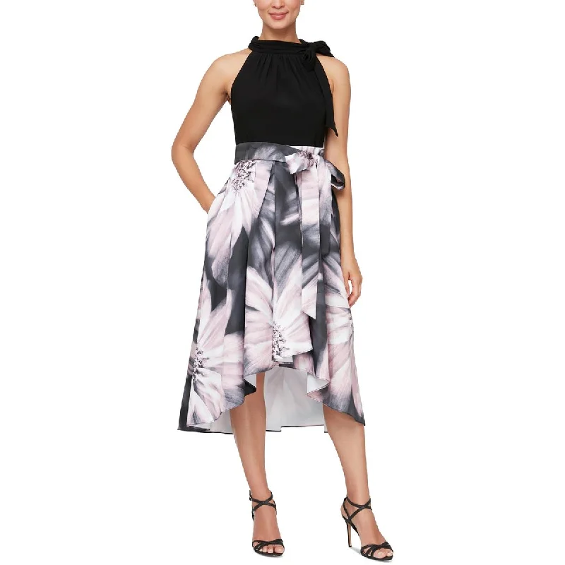 SLNY Womens Printed Cocktail And Party Dress