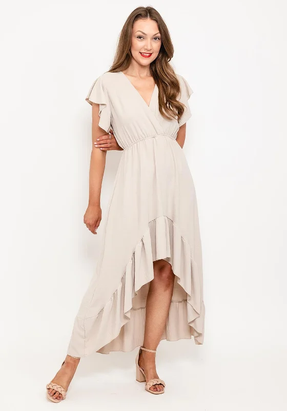 Seventy1 One Size Tiered Maxi Dress, Beige