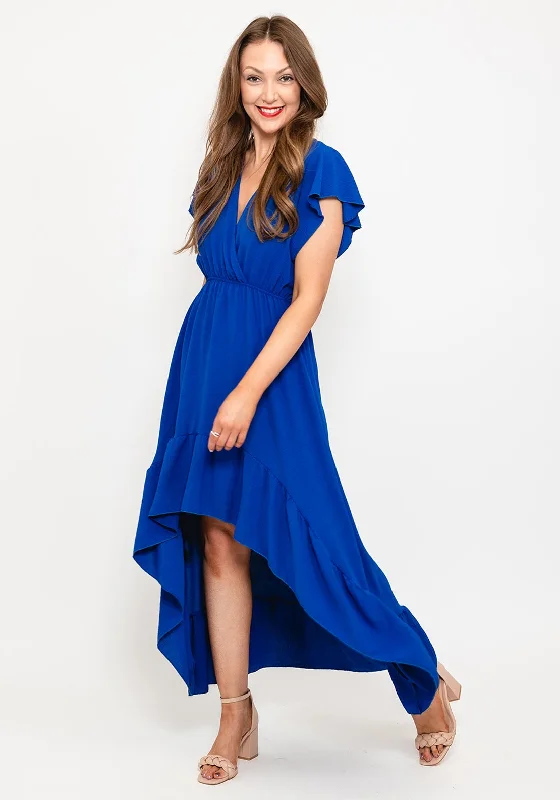 Seventy1 One Size Tiered Maxi Dress, Royal Blue