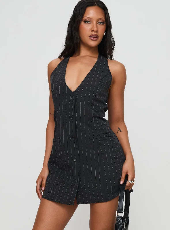 Fenny Mini Dress Pinstripe