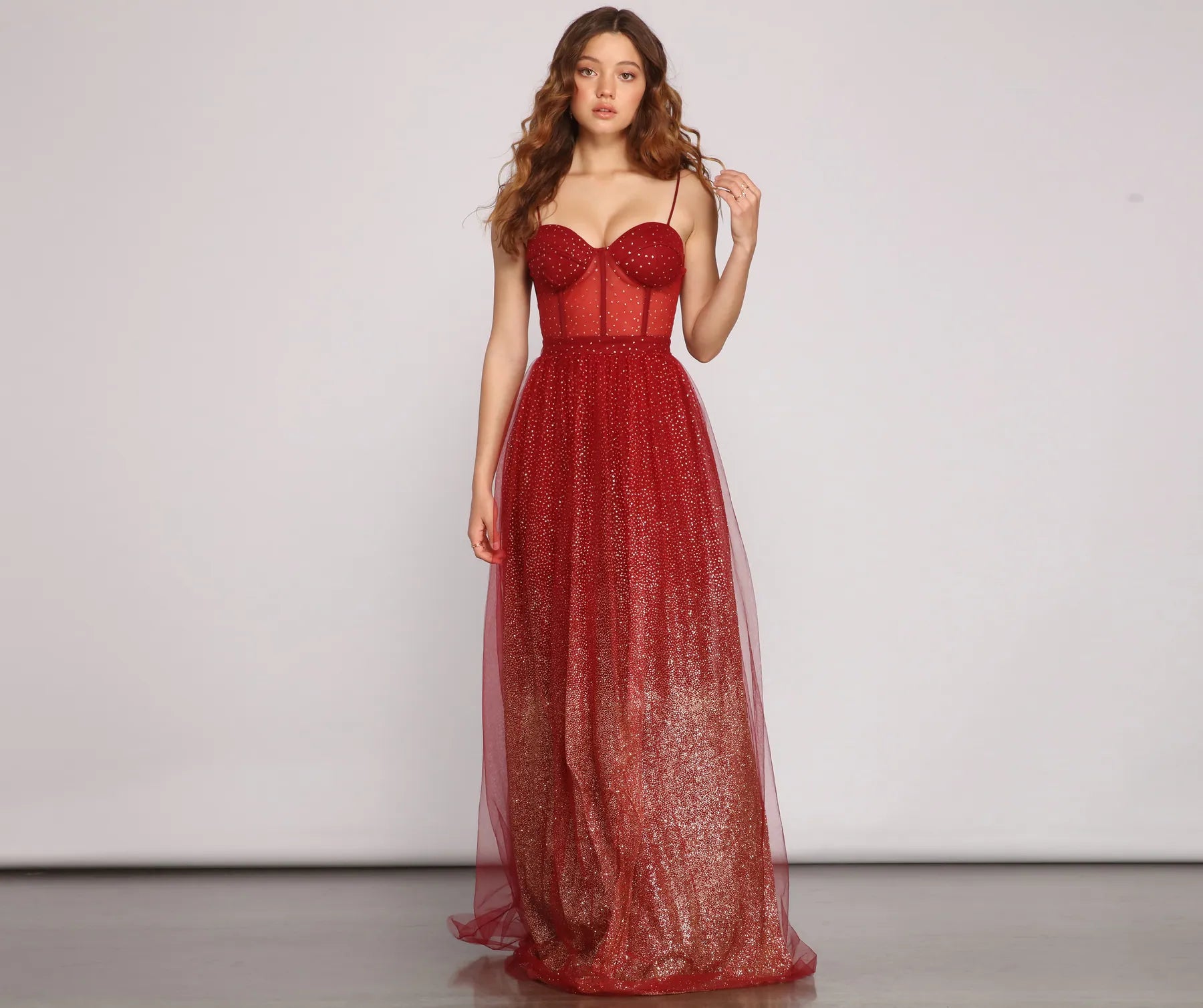Weekend Flash Sale Cressida Formal Glitter A-Line Dress