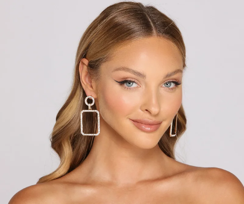 Shop More, Save More Encircled In Luxe Rhinestone Earrings