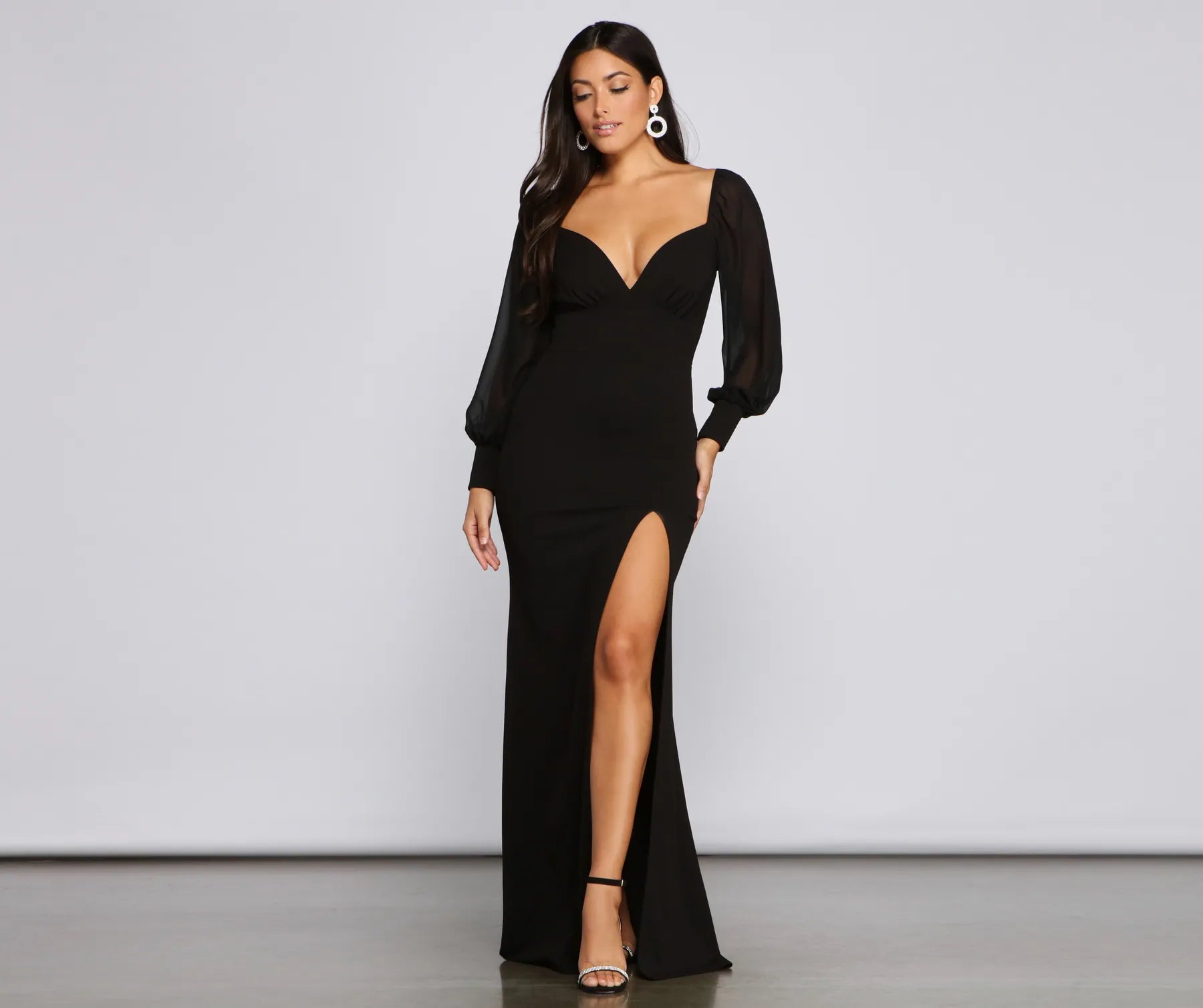 Deal Frenzy Viola Formal Chiffon A-Line Dress