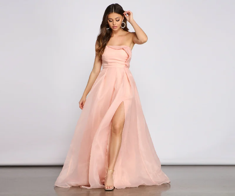 Weekend Big Savings Zora Formal Strapless A-Line Dress