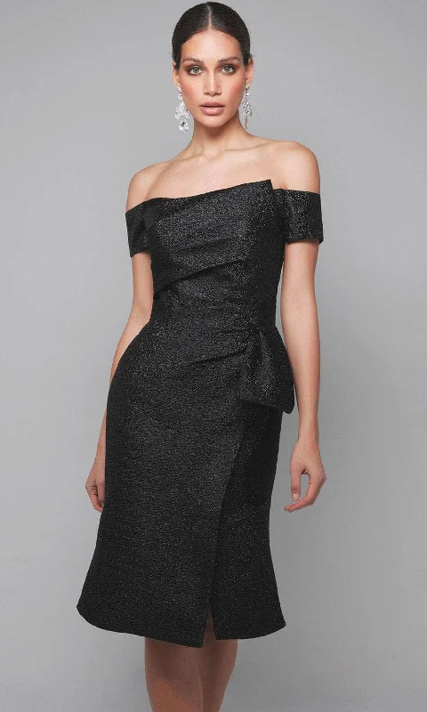 Limited Quantity Alyce Paris 27638 - Off-Shoulder Cocktail Dress