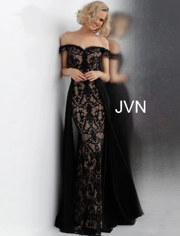 Today’s Special Discount Jovani 62489 Off the Shoulder Lace Prom Dress