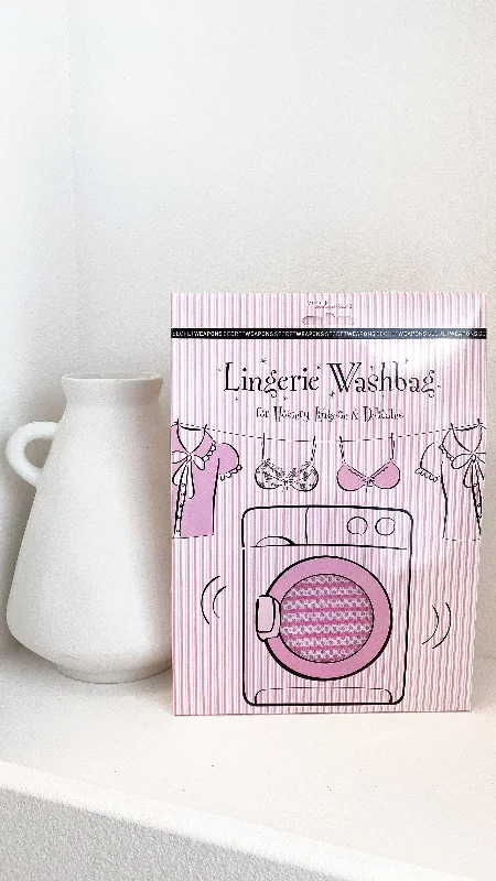 Only for You Lingerie Wash Bag - Pink/White
