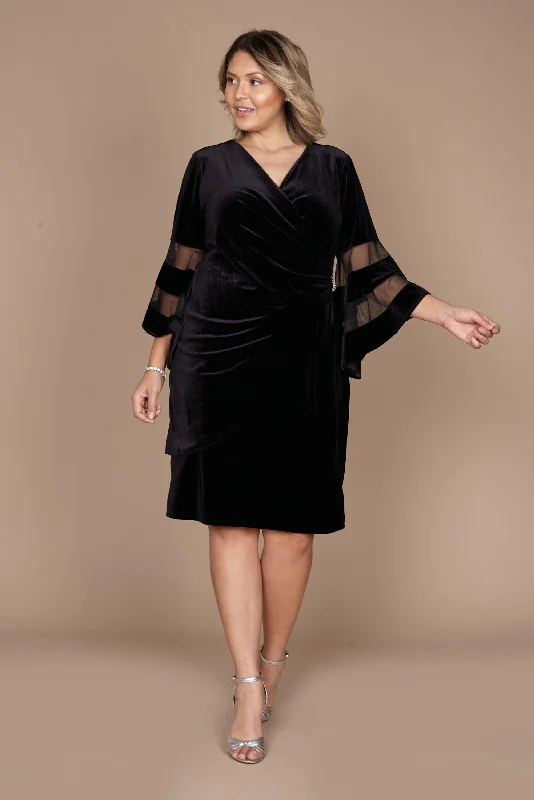 Weekend Steals and Deals R&M Richards 5471W Formal Short Plus Size Dress